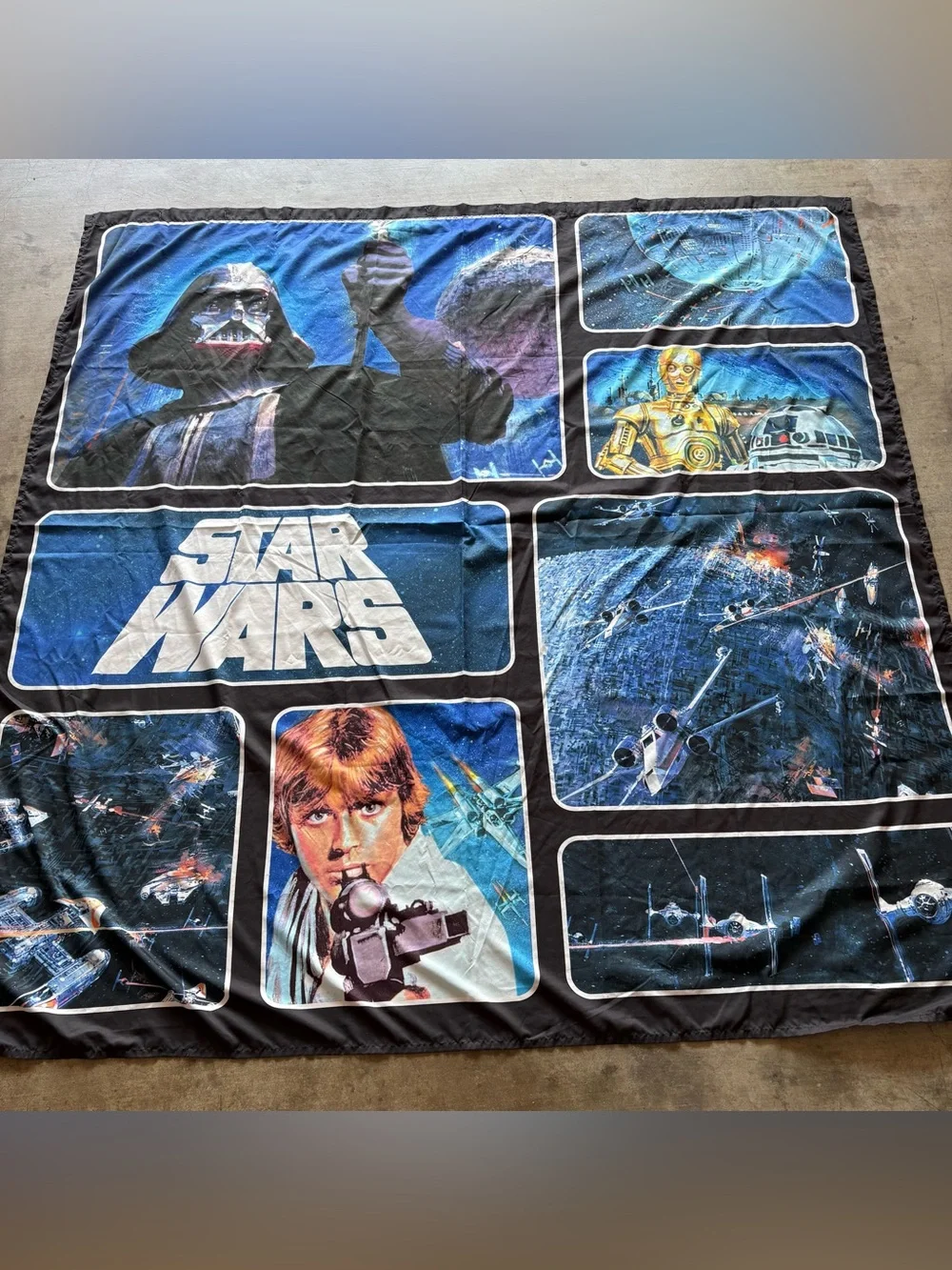 Star Wars Fabric Shower Curtain 72” x 72”